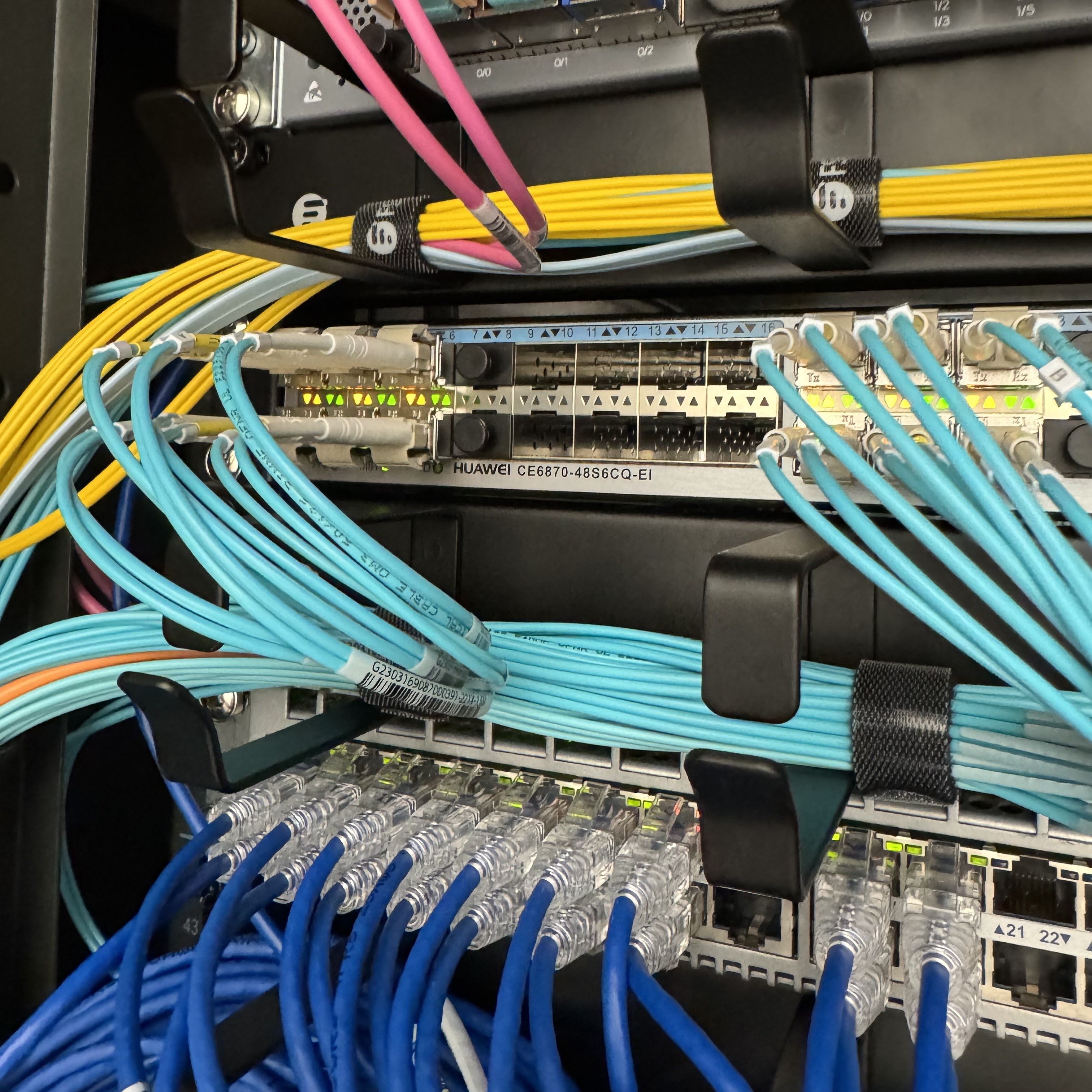 Data center network cables